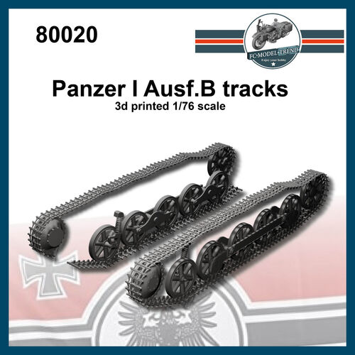 80020 Panzer I Ausf.B tracls, escala 1/76.