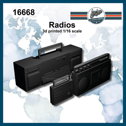 16668 Radios modernas, escala 1/16.