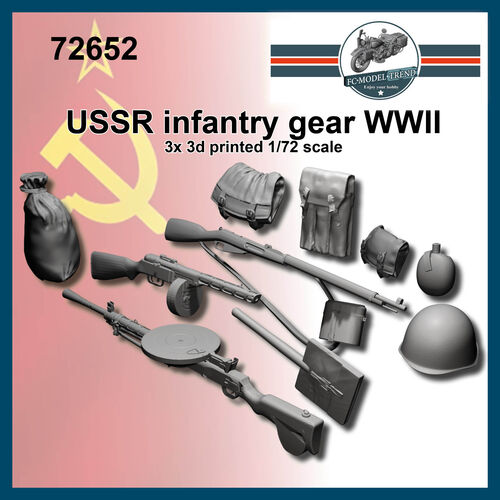 72652 Equipo personal soldado URSS, escala 1/72.