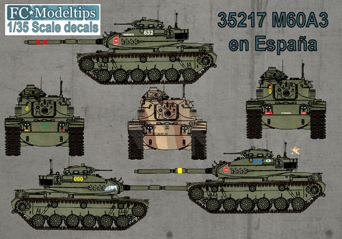 35217 M60 en España, calcas escala 1/35