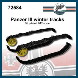 72584 Panzer III, cadenas winterketten, escala 1/72.