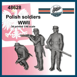 48628 Soldados polacos WWII, escala 1/48