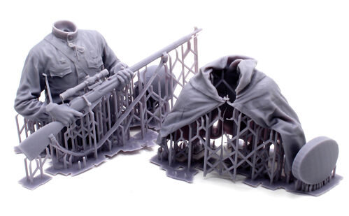 10412 Francotirador soviético WWII, escala 1/10.