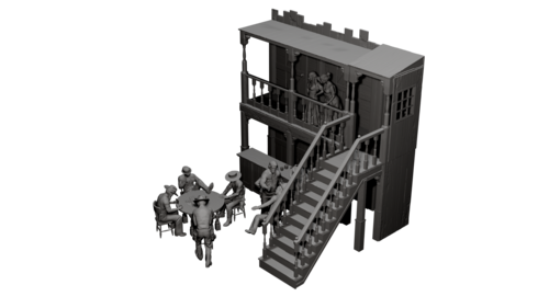 37366 Spaguetti western scene, escala 1/35.