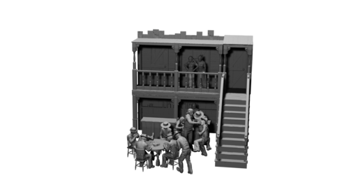 37366 Spaguetti western scene, escala 1/35.