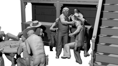 37366 Spaguetti western scene, escala 1/35.