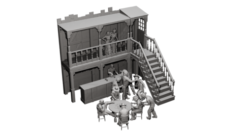 72682 Spaguetti western scene, escala 1/72.