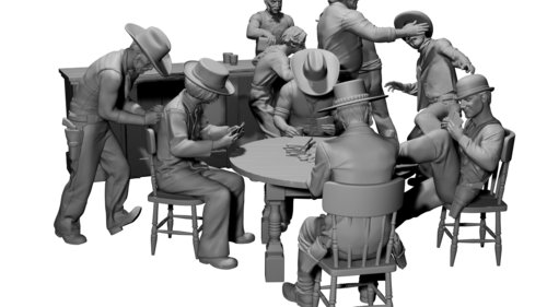 72682 Spaguetti western scene, escala 1/72.