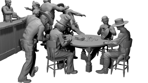 72682 Spaguetti western scene, escala 1/72.