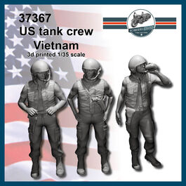 37367 Tripulación de tanque USA en Vietnam, escala 1/35.