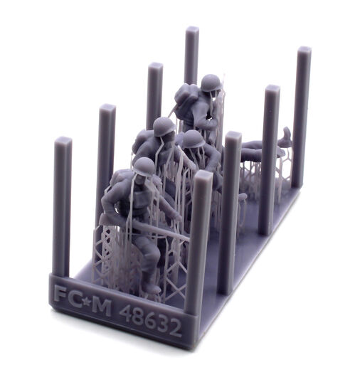 D-day US infantry, escala 1/48.