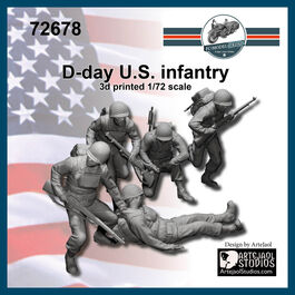 72678 D-day US infantry, escala 1/72.