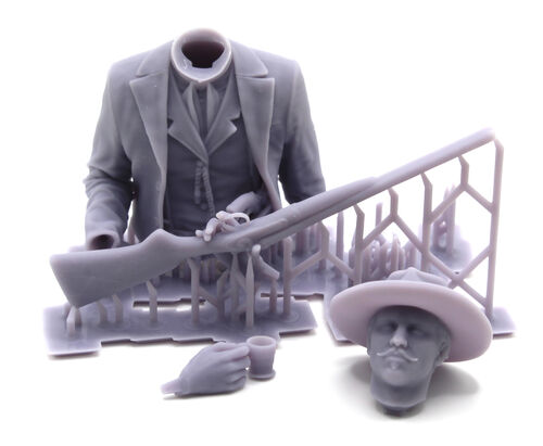 10415 Doc Holiday, busto escala 1/10.