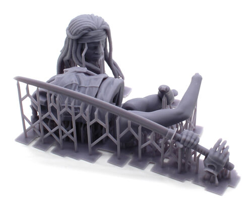 10419 Michonne, the walking dead, busto escala 1/10.