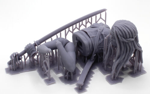 10419 Michonne, the walking dead, busto escala 1/10.