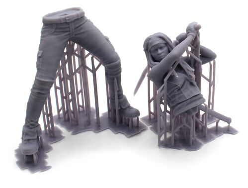 16699 Michonne, the walking dead, escala 1/16.