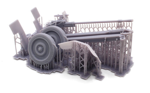 24491 Hotchkiss 25mm anti tank gun SA 34, escala 1/24.