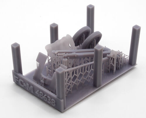 48638 Hotchkiss 25mm anti tank gun SA 34, escala 1/48.