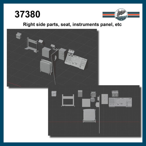 37380 Jaguar 2 interior, escala 1/35.
