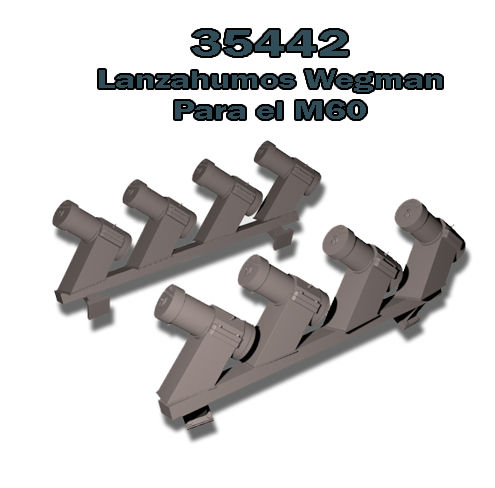 35442 Lanzadores de fumígenos para M60 escala 1/35