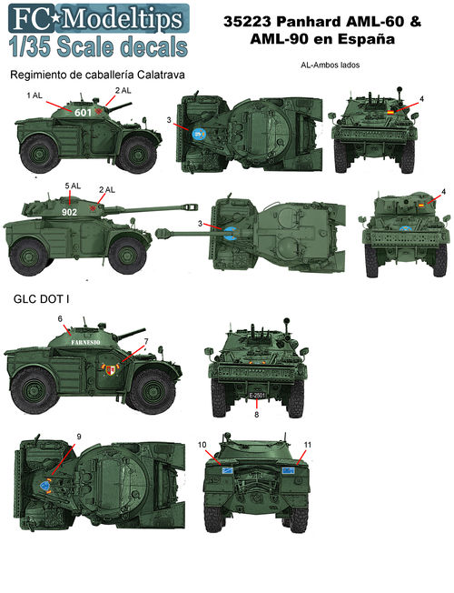 35223 Panhard AML-60 & 90 en España