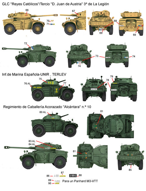 35223 Panhard AML-60 & 90 en España