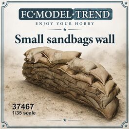 37467 Small sandbags wall 1/35 scale.