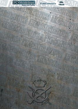 36368 Base autoadhesiva Infantería 19x26cm