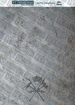 36370  base autoadhesiva Caballería 19x26cm