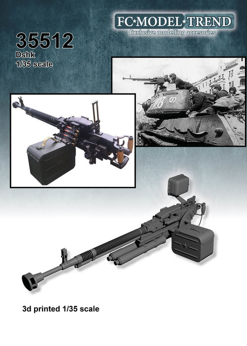 35512 Ametralladora pesada soviética Dshk, escala 1/35