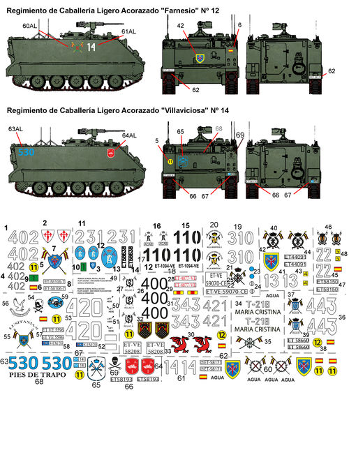 35226 M113  en los regimientos de caballería de España